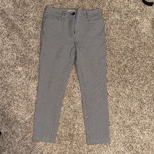 Loft Black and White Checkered Pants